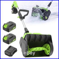 Steelite 13-Inch Cordless Snow Shovel with Dual 4.0 Ah 21V Batteries and Charger
