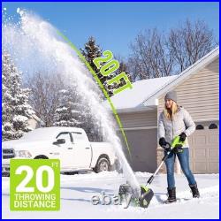 Steelite 13-Inch Cordless Snow Shovel with Dual 4.0 Ah 21V Batteries and Charger