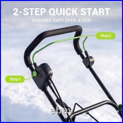 Steelite 20in 15A Corded Electric Snow Blower with LED Headlights 30 FT Distance Steelite 20in 15A Corded Electric Snow Blower with LED Headlights 30 FT Distance