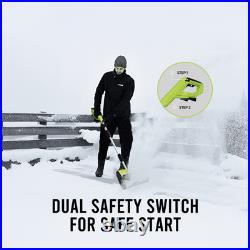 Steelite 21V 12 Inch Cordless Snow Shovel with 4.0-Ah Battery and Quick Charger
