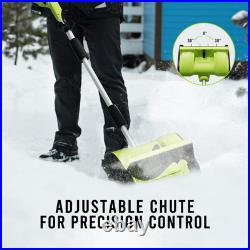 Steelite 21V 12 Inch Cordless Snow Shovel with 4.0-Ah Battery and Quick Charger