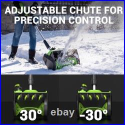 Steelite 21V 13 Cordless Snow Shovel Brushless with 4.0-Ah Battery and Charger