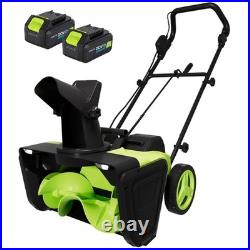 Steelite 42V (2X21V) 20 Cordless Snow Blower with Brushless Motor & 2 Batteries Steelite 42V (2X21V) 20 Cordless Snow Blower with Brushless Motor & 2 Batteries