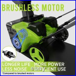 Steelite 42V (2X21V) 20 Cordless Snow Blower with Brushless Motor & 2 Batteries Steelite 42V (2X21V) 20 Cordless Snow Blower with Brushless Motor & 2 Batteries