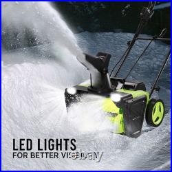 Steelite 42V (2X21V) 20 Cordless Snow Blower with Brushless Motor & 2 Batteries Steelite 42V (2X21V) 20 Cordless Snow Blower with Brushless Motor & 2 Batteries
