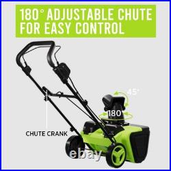 Steelite 42V (2X21V) 20 Cordless Snow Blower with Brushless Motor & 2 Batteries Steelite 42V (2X21V) 20 Cordless Snow Blower with Brushless Motor & 2 Batteries