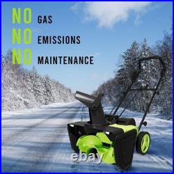 Steelite 42V (2X21V) 20 Cordless Snow Blower with Brushless Motor & 2 Batteries Steelite 42V (2X21V) 20 Cordless Snow Blower with Brushless Motor & 2 Batteries