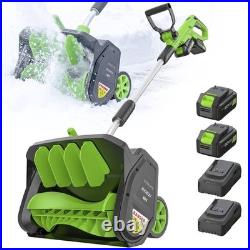 Steelite 42V(2x21V) 17in Cordless Snow Shovel on Wheels with 2x4.0 Ah Batteries