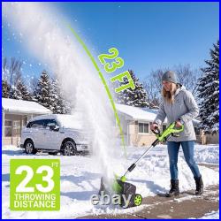 Steelite 42V(2x21V) 17in Cordless Snow Shovel on Wheels with 2x4.0 Ah Batteries