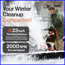 SuperHandy 48V 17-in Adjustable Angle Snow Blower Battery + Charger GUT158