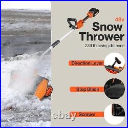 SuperHandy Electric Snow Thrower Adjustable Angle