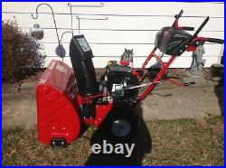 TROY-BILT 2410 SNOW BLOWER 24 TWO-STAGE ELECTRIC START. 3 Months Old