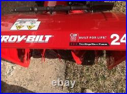 TROY-BILT 2410 SNOW BLOWER 24 TWO-STAGE ELECTRIC START. 3 Months Old