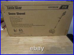 TaskStar Cordless Snow Shovel 12 Electric Shovel 21V Battery 20Ft Throw