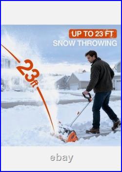 TaskStar Cordless Snow Shovel 16.5 Electric Shovel 2x5.0Ah Battery 23Ft Throw