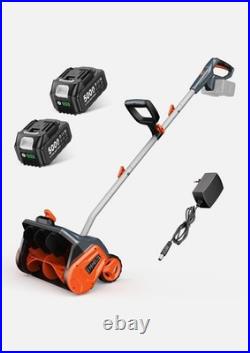 TaskStar Cordless Snow Shovel 16.5 Electric Shovel 2x5.0Ah Battery 23Ft Throw