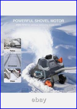 TaskStar Cordless Snow Shovel 16.5 Electric Shovel 2x5.0Ah Battery 23Ft Throw