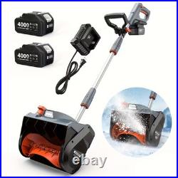 Taskstar 12x6 Cordless Snow Shovel Snow Electric Thrower Snow Blower 2x4000mah