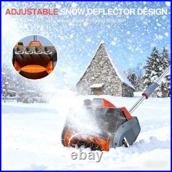 Taskstar 12x6 Cordless Snow Shovel Snow Electric Thrower Snow Blower 2x4000mah