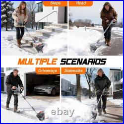 Taskstar 12x6 Cordless Snow Shovel Snow Electric Thrower Snow Blower 2x4000mah