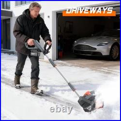 Taskstar 12x6 Cordless Snow Shovel Snow Electric Thrower Snow Blower 2x4000mah