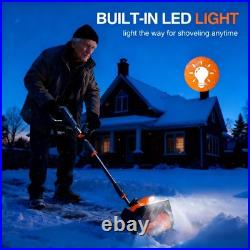 Taskstar 12x6 Cordless Snow Shovel Snow Electric Thrower Snow Blower 2x4000mah