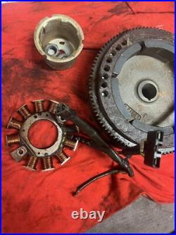 Tecumseh Flywheel with 5 Magnets & Ring Gear, Also Alt And Starter Cup. 8-10hp