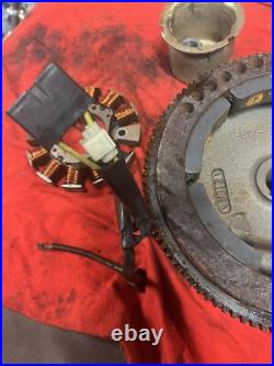 Tecumseh Flywheel with 5 Magnets & Ring Gear, Also Alt And Starter Cup. 8-10hp