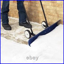 The Snowcaster 30snc 36-inch Bi-directional Wheeled Snow Shovel Pusher. 7.5 X 36