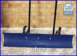 The Snowcaster 80snc 48-inch Bi-directional Wheeled Snow Shovel Pusher. 48x10.5