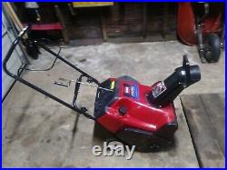 Toro 20 inch single stage snow blower ccr3650 with electric start 144cc 2 stroke
