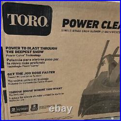 Toro 38753 Electric Start Gas Snow Blower 721 E 21-Inch 212 cc Single-Stage -New