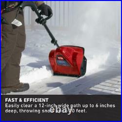 Toro Electric Power Shovel Snow Blower 12 in. 7.5 Amp Cord Lock Chute Control