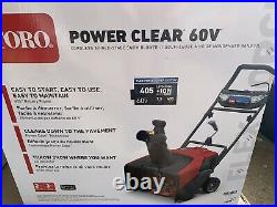 Toro Power Clear 21 in. 60-Volt Lithium-Ion Brushless Cordless Snow Blower