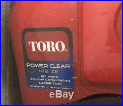 Toro Power Clear 418 ZE Electric Start Model 38282 Snow Blower
