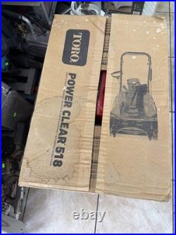 Toro Power Clear 518 18 99cc Single Stage Gas Snow Blower Push Auger Assist