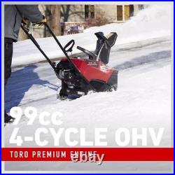 Toro Power Clear 518 18 99cc Single Stage Gas Snow Blower Push Auger Assist Toro Power Clear 518 18 99cc Single Stage Gas Snow Blower Push Auger Assist