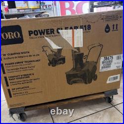 Toro Power Clear 518 18 99cc Single Stage Gas Snow Blower Push Auger Assist