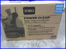 Toro Power Clear Single-Stage Snow Blower 518 ZR 99cc