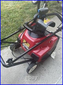 Toro Power Curve 18 inch Snow Blower Sweeper Combination 15 AMPS Used 2 Times