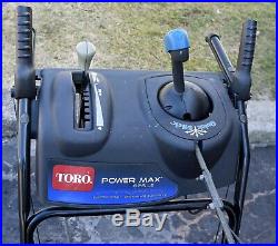Toro Power Max 826 LE snow thrower, gas powered, 8 HP