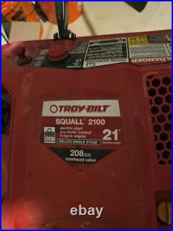 Troy-Bilt Squall 2100 Single Stage Gas Snow Blower 21 in 208cc 4-Stroke Red