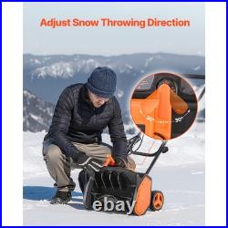 Uimoso 17 in Electric Snow Blower 12A Motor Snow Shovel, 20 ft Throwing Distance