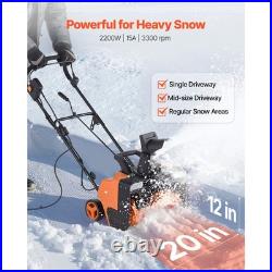 Uimoso 20 Electric Snow Blower 25 ft Throwing Distance 15A Snow Shovel Blower
