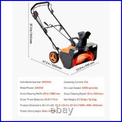 Uimoso 23 Electric Snow Blower 15A 25ft Throwing Distance Snow Shovel Blower