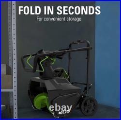 Ultimate 80V Cordless Snow Blower 20 Brushless Motor, Lightweight at 33 lbs