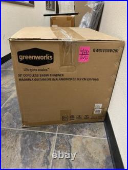 Ultimate 80V Cordless Snow Blower 20 Brushless Motor, Lightweight at 33 lbs