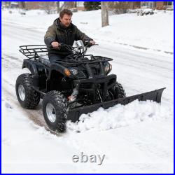 Universal 60in Snow Plow Blade Snow Plow Kit Heavy Duty Steel Push Snow Blade