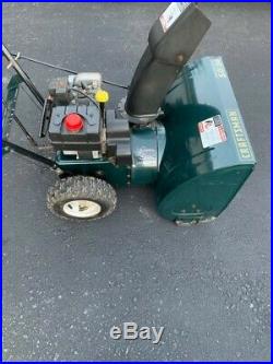 Used craftsman 24 snow blower 2 stage 5hp electric start & owners manual