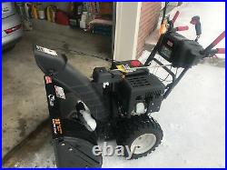 Used two stage black gas-powered snow blower from Craftsman